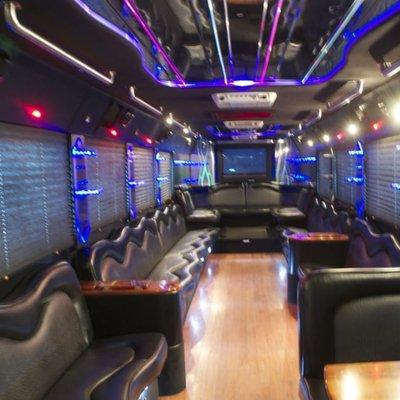 40 passenger party bus available for 6+ hour bookings