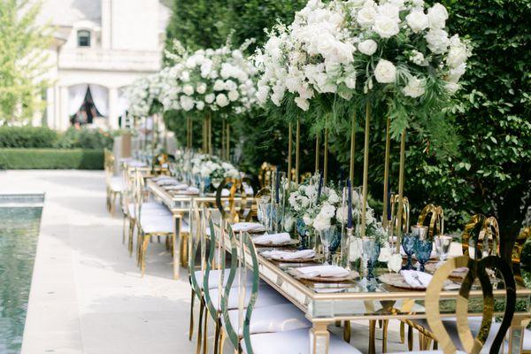 An outdoor wedding