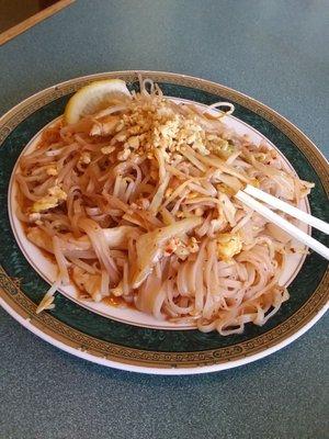 It's A Noodle Kind Of Day - Pad Thai With Chicken.  (Lunch ~$8)