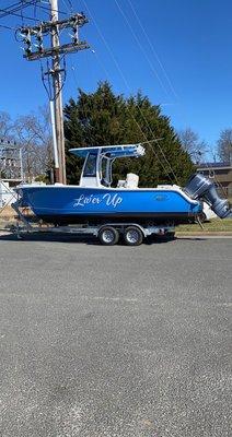 Boat lettering