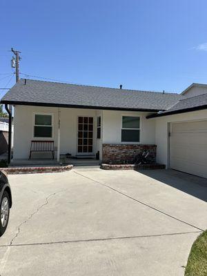 Black 5" K style Gutters and downspouts