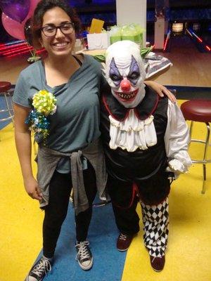 Bad Boy Brian with a terrifying killer clown costume!