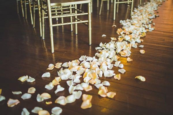 Petals down the aisle