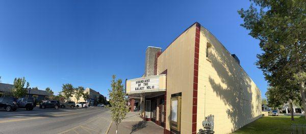 The Elk Rapids Cinema's marquee is an iconic feature of the village's downtown.