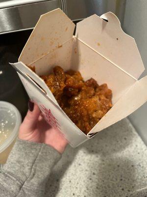 Orange Chicken... this was the worst item. Just breading and sauce. The chicken was tough, stringy, and chew.