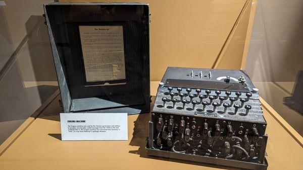 An enigma machine!