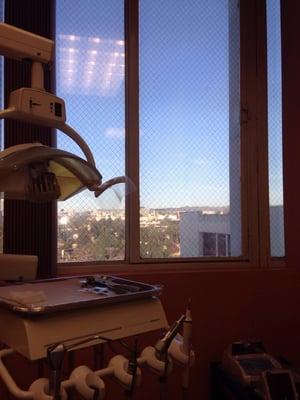 View in the dental chair. Cheese