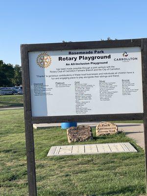 9-2022 playground on the same property across from parking lot.