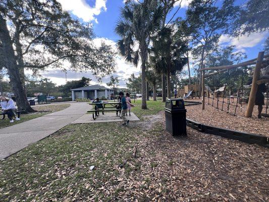 Tons of benches and grassy areas to sit and have picnics