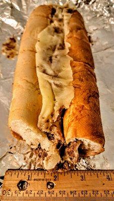 Large cheesesteak. $17.39