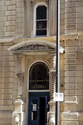 Main entrance to 
 Grand Avenue Club