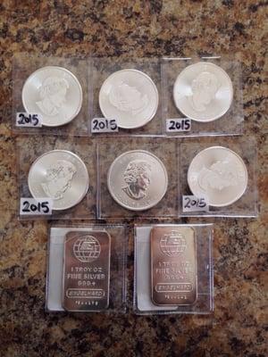 Great prices on quality bullion. This haul was from my first stop in their shop.