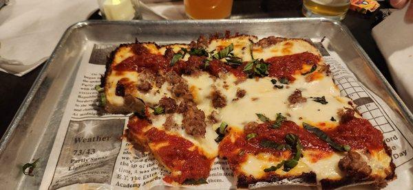 Detroit style pizza