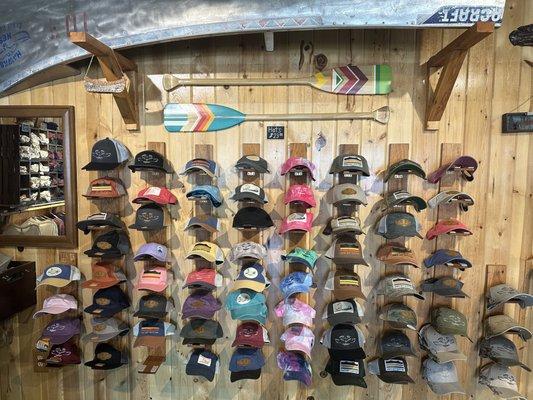 We forgot hats so we're glad to find a nice selection.