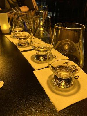 Japanese whiskey flight special $30 for 4 1/2 oz pours