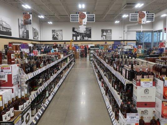 The bourbon/whiskey aisle - always one of my favorites at any Binny's.