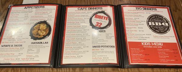 Inside menu