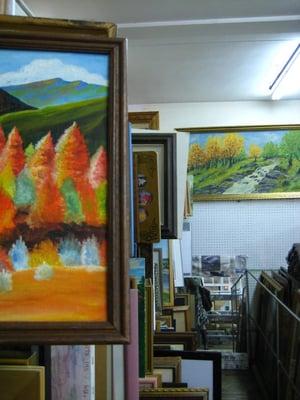 SO many thrift store paintings!