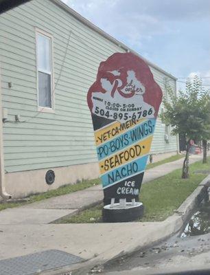 Sign on the corner