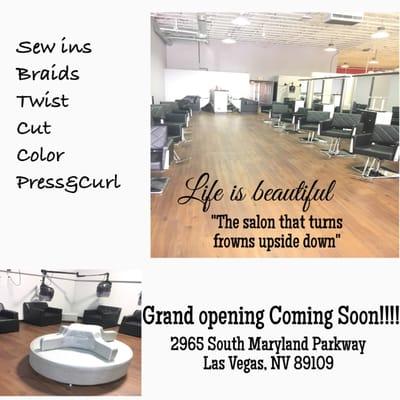 Life is beautiful salon is the new hotspot we offer hair, skin, nails, eyelashes, massage and much more come check us out.