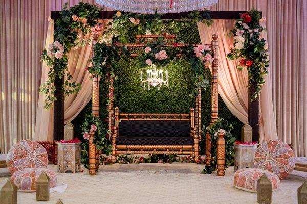 Bay Area Indian Wedding Decorations - Sangeet Decor Newark