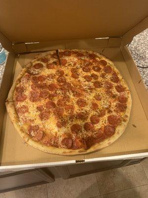 XL with double pepperoni