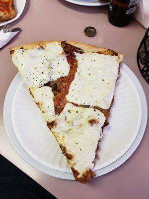 The giant eggplant and mozz slice is still awesome -- just add red pepper