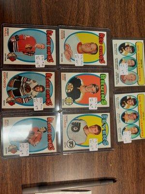 We love all sports! Hockey, basketball, and football cards! Sell us your old cards from 1970s and older!!