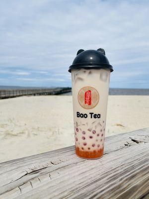 Lavender Boba Tea