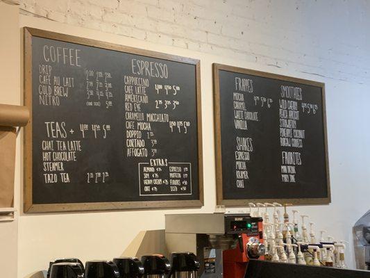 Menu board