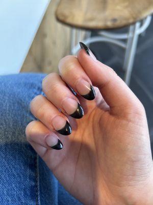 Chunky, uneven nails