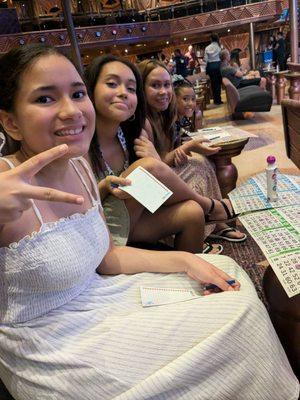 Bingo. Entertainment on a cruise lol