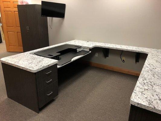 Commercial cabinetry in an office space