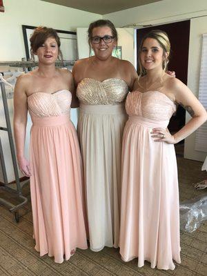 All three of us got our dresses altered at Influence!