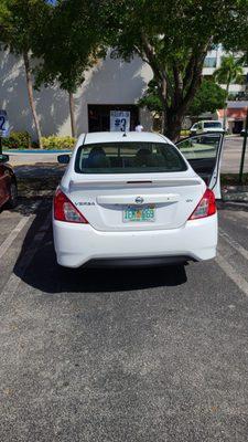 car we actually rented