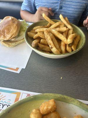 Kids menu grilled chicken sandwich