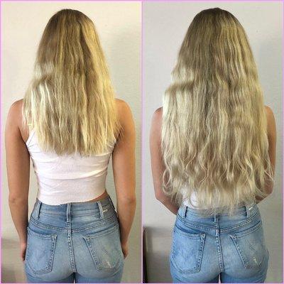 Stunning 22" body wave Micro Bead Extensions!