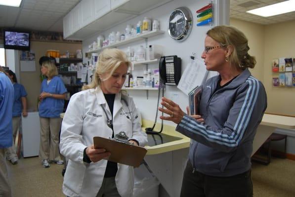 Dr. Laura Miele, left, and Dr. Therese McCarthy