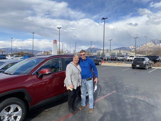 Our new 2021 RAV4 @ Miller Toyota Murray. Thanks