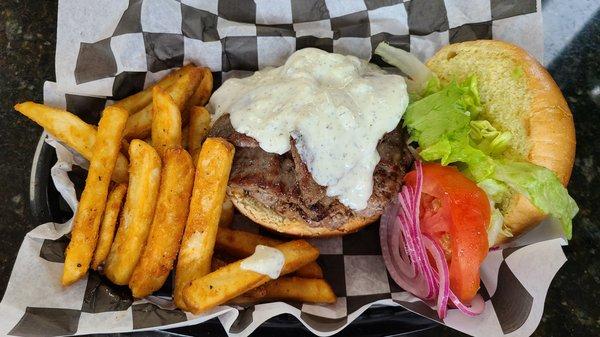 Gyro burger.