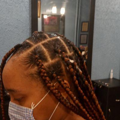 Big knotless box braids