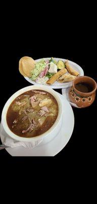 Green Pozole (Acapulco Mexico Style)

Your choice of Chicken Or Pork 

(Coffee not included)