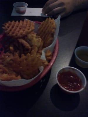 Waffle fries