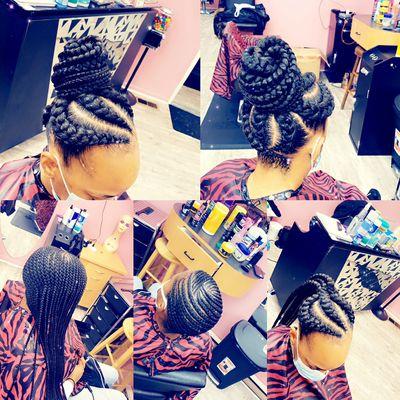 Cornrows style