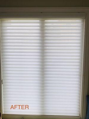 After: Silhouette / Sheer  Blind Cleaning