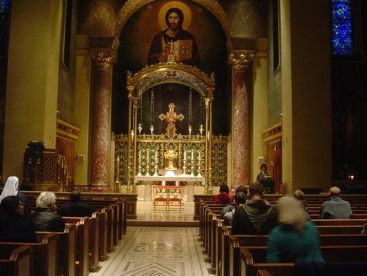 Interior of the Church of Our Saviour (source: Patrick Sweeney, extremecatholic.blogspot.com)