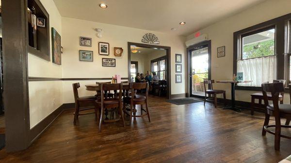 Inside of the dining room. Our server Adam was thoughtful and didn't sit us inside the alcove with a full table.