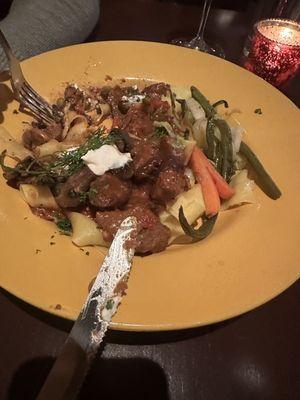 Beef stroganoff