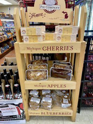 Cookies, breads, pies, and granola bars from Grand Traverse Pie Co. and Great Harvest Bread Co.