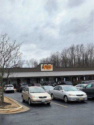 Outside in the parking lot (gloomy day)